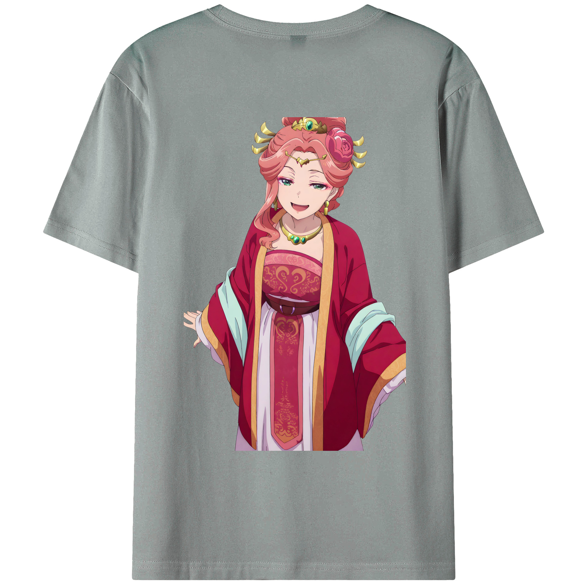 （画像用） 薬屋のひとりごと The Apothecary Diaries 綿100％ メンズ半袖Tシャツ（バックプリント） 通気性